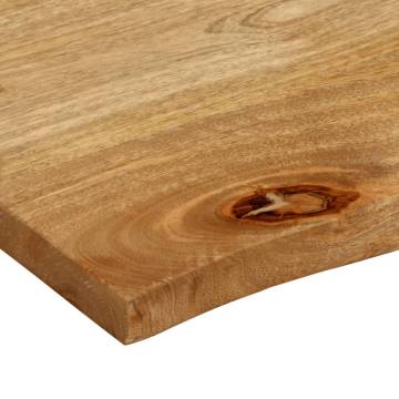 Table Top Live Edge 60x60 cm Solid Mango Wood - Hipo Market