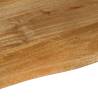 Table Top Live Edge 60x60 cm Solid Mango Wood - Hipo Market