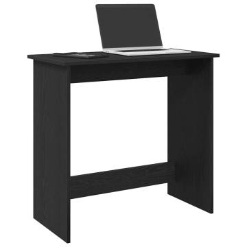 Black Desk 84x40x75 cm - Engineered Wood | Hipomarket