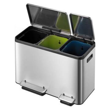 EKO Pedal Bin EcoCasa 3x15 L - Stylish & Functional Waste Solution