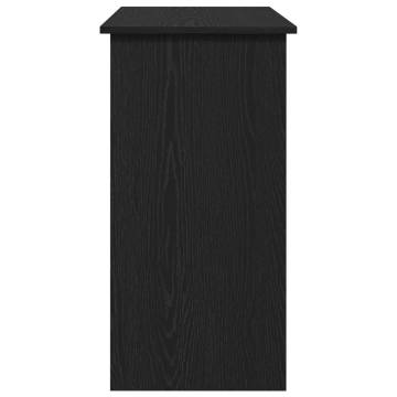 Black Desk 84x40x75 cm - Engineered Wood | Hipomarket