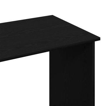 Black Desk 84x40x75 cm - Engineered Wood | Hipomarket