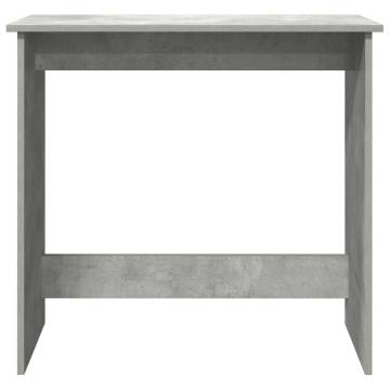 Concrete Grey Desk 84x40x75 cm - Stylish Engineered Wood