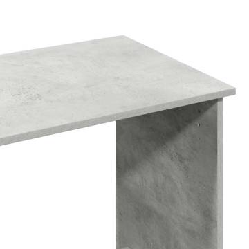 Concrete Grey Desk 84x40x75 cm - Stylish Engineered Wood