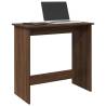  Desk Brown Oak 84x40x75 cm Engineered Wood Colour brown oak 