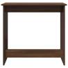 Brown Oak Desk 84x40 cm - Stylish Engineered Wood Design