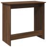 Brown Oak Desk 84x40 cm - Stylish Engineered Wood Design