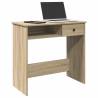  Desk Sonoma Oak 80x40x75 cm Engineered Wood Colour sonoma oak 