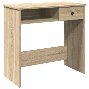 Desk Sonoma Oak - Durable Engineered Wood 80x40x75 cm