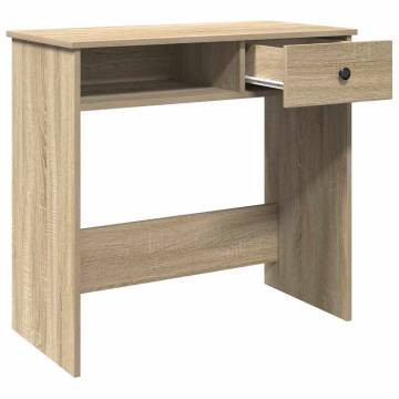 Desk Sonoma Oak - Durable Engineered Wood 80x40x75 cm