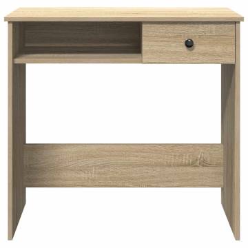 Desk Sonoma Oak - Durable Engineered Wood 80x40x75 cm