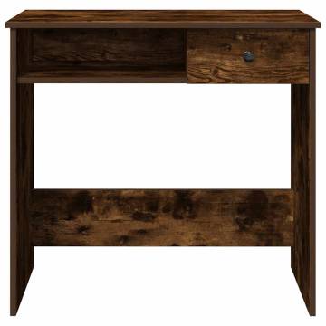 Smoked Oak Desk - 80x40x75 cm Engineered Wood | HipoMarket