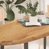  Table Top Light Brown 140x60x4 cm Solid Wood Oak Oval Colour light brown Size 140 x 60 x 4 cm Quantity in Package 1 