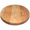 Light Brown Solid Wood Table Top - 140x60 cm Oval Design