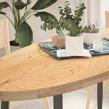 Solid Wood Oak Oval Table Top - 140x60 cm | HipoMarket