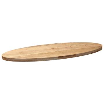 Solid Wood Oak Oval Table Top - 140x60 cm | HipoMarket