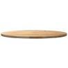 Solid Wood Oak Oval Table Top - 140x60 cm | HipoMarket