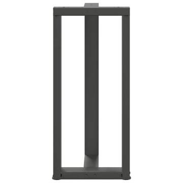 T-Shaped Bar Table Legs - Anthracite Steel 2 pcs | HipoMarket