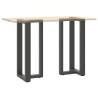 T-Shaped Bar Table Legs - Anthracite Steel 2 pcs | HipoMarket