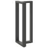 Bar Table Legs T-Shaped - 2 pcs Anthracite Steel | HipoMarket