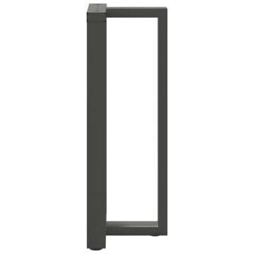 Bar Table Legs T-Shaped - 2 pcs Anthracite Steel | HipoMarket