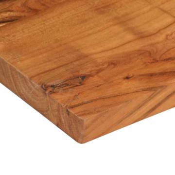 Table Top 100x50 cm Solid Acacia Wood - Rustic Design