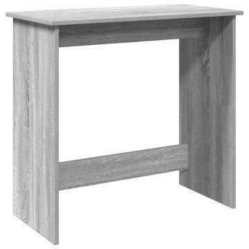 Desk Grey Sonoma 84x40x75 cm - Durable Engineered Wood