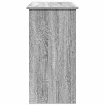 Desk Grey Sonoma 84x40x75 cm - Durable Engineered Wood