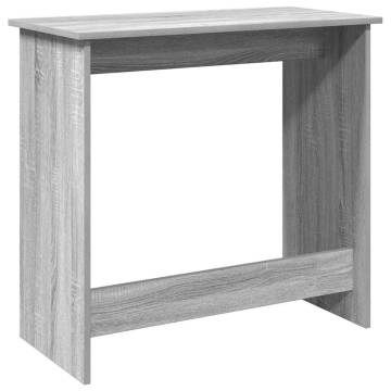 Desk Grey Sonoma 84x40x75 cm - Durable Engineered Wood