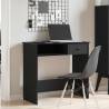 Black Desk 80x40 cm - Stylish & Functional Engineered Wood