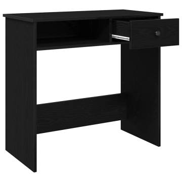 Black Desk 80x40 cm - Stylish & Functional Engineered Wood