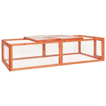 Rabbit Hutch 183x90cm - Solid Firwood Outdoor Enclosure