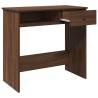 Desk Brown Oak 80x40x75 cm - Durable Engineered Wood