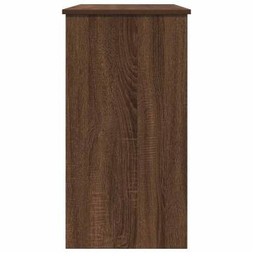 Desk Brown Oak 80x40x75 cm - Durable Engineered Wood