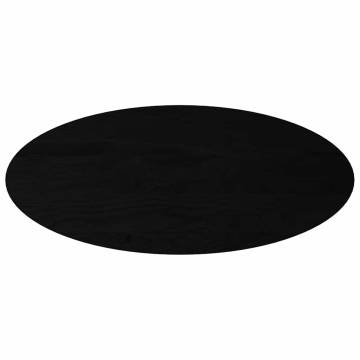 Oval Dark Brown Oak Table Top - 140x60 cm | Hipomarket