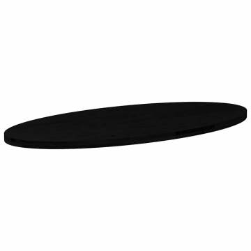 Oval Dark Brown Oak Table Top - 140x60 cm | Hipomarket