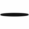 Oval Dark Brown Oak Table Top - 140x60 cm | Hipomarket