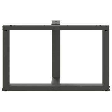 T-Shaped Coffee Table Legs - Anthracite Steel | HiPo Market