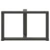 T-Shaped Coffee Table Legs - Anthracite Steel | HiPo Market