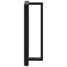 T-Shaped Bar Table Legs - 2 pcs Black Steel (60x35x111-112 cm)