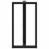 T-Shaped Bar Table Legs - 2 pcs Black Steel (60x35x111-112 cm)