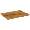 Solid Mango Wood Table Top 90x60 cm - Rustic & Versatile