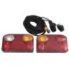  Trailer Lights 2 pcs Red 23x6x13 cm 12V Classic Bulb Quantity in Package 2 Model classic bulb 