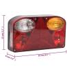 Trailer Lights 2 pcs Red 12V Classic Bulb - Hipomarket