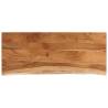 Table Top 90x40 cm Solid Acacia Wood - Live Edge Design