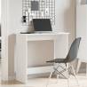 Stylish White Desk 84x40x75 cm - Durable Engineered Wood