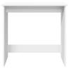 Stylish White Desk 84x40x75 cm - Durable Engineered Wood