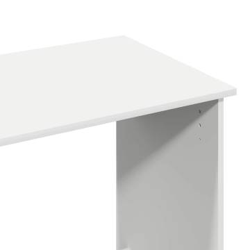 Stylish White Desk 84x40x75 cm - Durable Engineered Wood