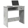 Concrete Grey Desk 80x40x75 cm - Engineered Wood | Hipo Market