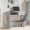 Concrete Grey Desk 80x40x75 cm - Engineered Wood | Hipo Market